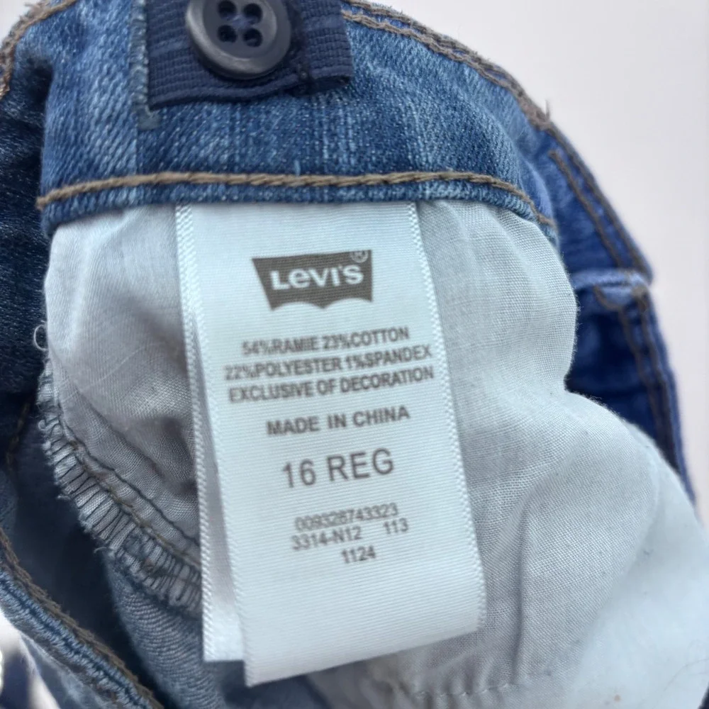 Levi Strauss &‎ Co. Denim Jean Shorts Girls Cuffed Hem Adjustable Waist